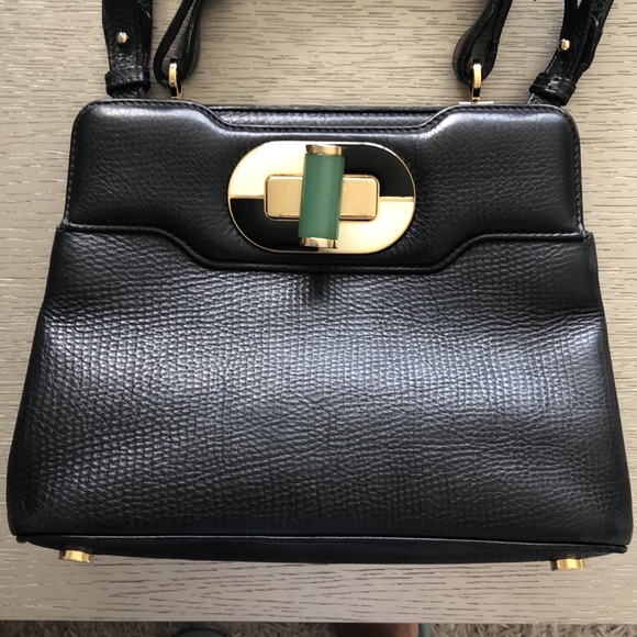 Bvlgari leather black 11” x 7”1/2 x 3”1/2 - Picture 4 of 15